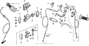 CR125R Рулевые переключатели