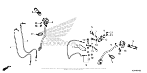 MSX125 Handle Lever + Switch + Cable