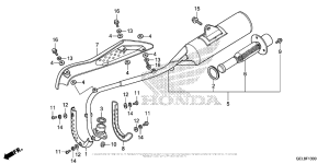 CRF50F Глушитель