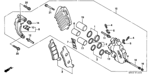 FES250 Передний суппорт