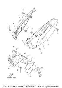 TTR110EA Боковые обтекатели
