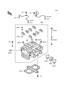 KLE400 Головка цилиндров