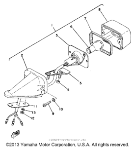 IT400C Задний фонарь
