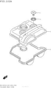 RM-Z450 Крышка головки цилиндров