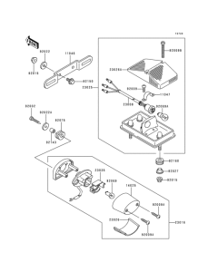 KLX300R Фонарь