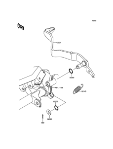  Педаль тормоза