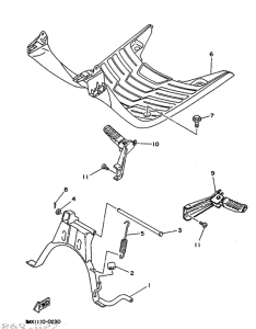 CW50 Stand. footrest