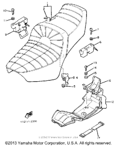 XJ1100 Сиденье