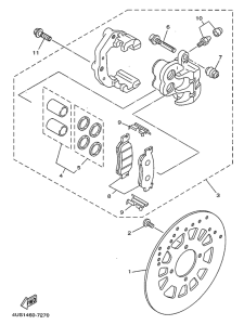 V110ZE Front brake. caliper