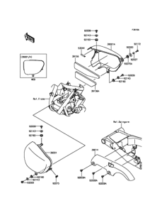 EJ800 サイドカバー / チェーンカバー(AFFA / AFFB)