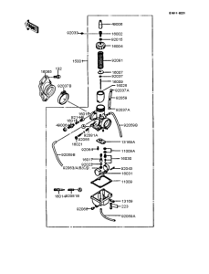 KMX200 キャブレター
