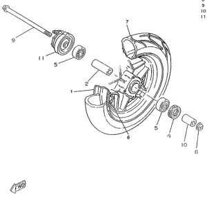 CW50RS Переднее колесо