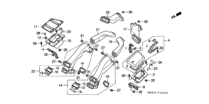 GL1500A Fairing pocket / air duct