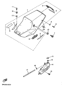 FZR750RW Side cover  /  oil tank