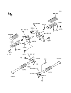 VN250 Подножки