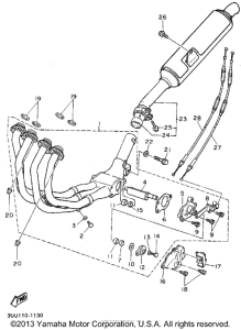 FZR600RFC Выхлопная система