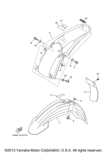YZ125D2 Крыло