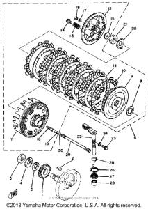 SR250H Сцепление