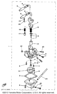 PW50B Карбюратор