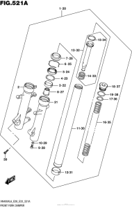 AN400 (ABS) Передняя вилка
