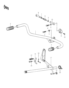 KZ1000 Переключатель передач