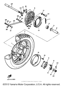 XV500K Переднее колесо