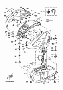 MT125A Топливный бак