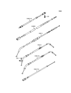 VN400 Тросы управления