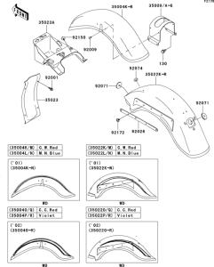VN800 Fenders(1 / 4)(vn800-b6 / b7)