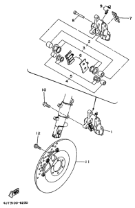 TZ125 Front brake. caliper