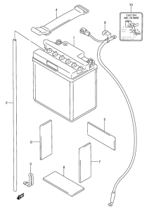 GSX750 Аккумулятор