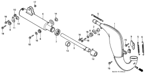 CR125R Глушитель