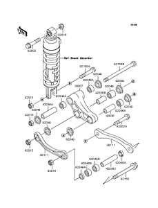 ZX1100 Задняя подвеска