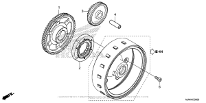 CBR500R (ABS) Муфта стартера