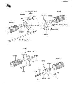 KZ440 Подножки