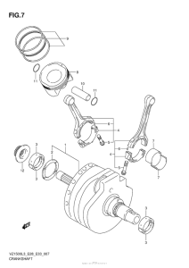 VZ1500 Коленвал