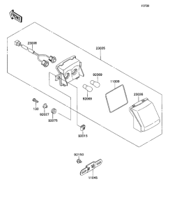 ZX1100 Задний фонарь