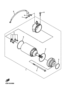 WR250F Стартерный мотор