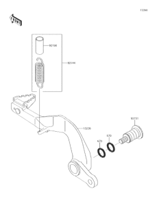 KX100 ブレーキペダル