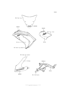 EX650 Decals (White)(Eff)