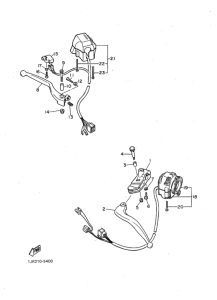 SRX400 ﾊﾝﾄﾞﾙｽｲﾂﾁ. ﾚﾊﾞｰ