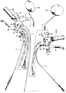CL100 Switch + cable + lever