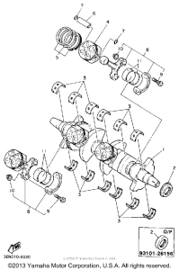 FZR400SAC Crankshaft-piston