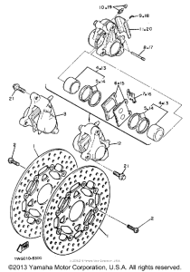 FZR400SWC Передний суппорт