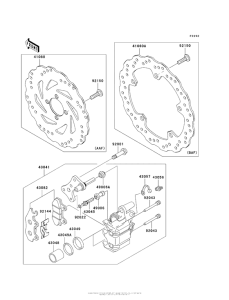 AX125 Передний тормоз
