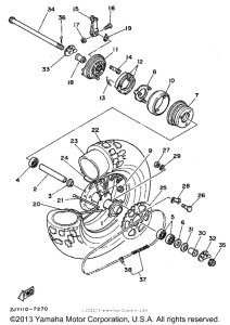 TW200G Переднее колесо