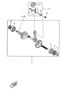 CW50RS Коленвал и поршень