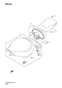 VL800 Пружина