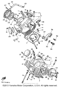 XV750AC Головка цилиндров