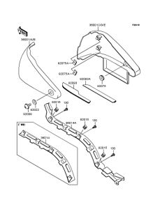 VN400 Боковые обтекатели